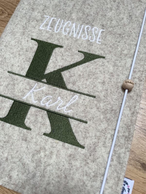 Zeugnismappe Monogramm – Bild 2