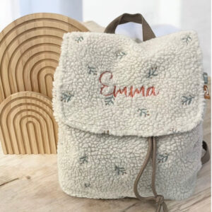 Teddyrucksack beige